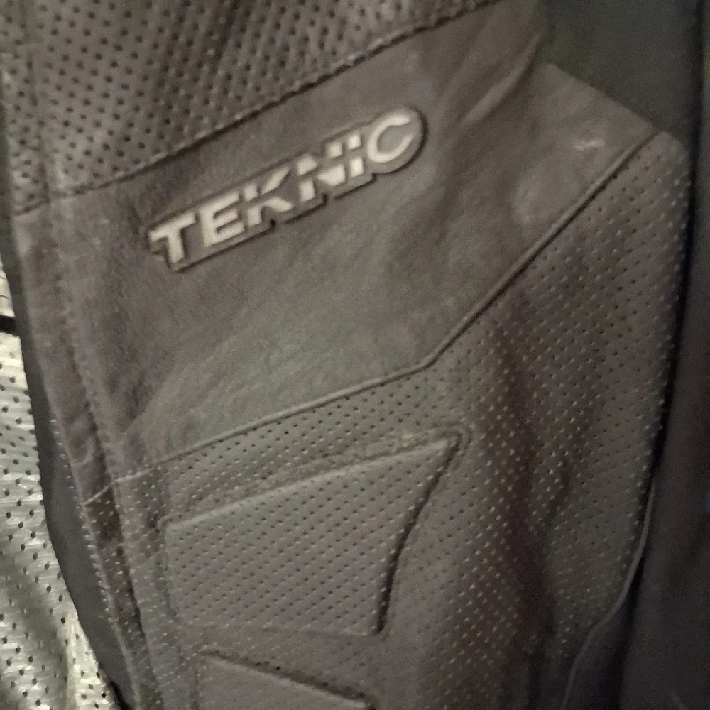 Teknic Tasc Black.Motorcycle Jacket XL Size 52 Leather